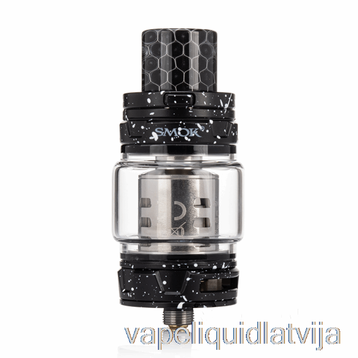 Smok Tfv12 Prince Sub-ohm Tvertne Melna Ar Baltu Aerosolu šķidrumu